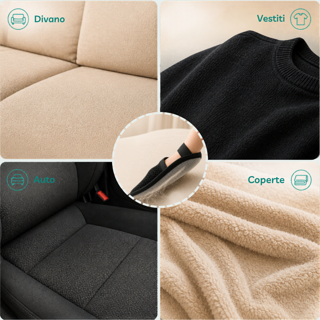 ZampaHome™ Guanto Rimuovi Peli Riutilizzabile
